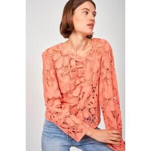 Joie Leith eyelet cotton top Size Small $228